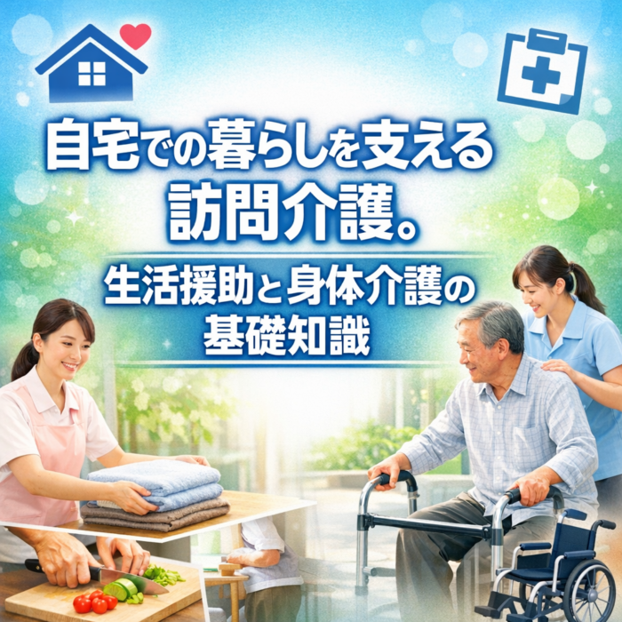 自宅での暮らしを支える訪問介護。生活援助と身体介護の基礎知識