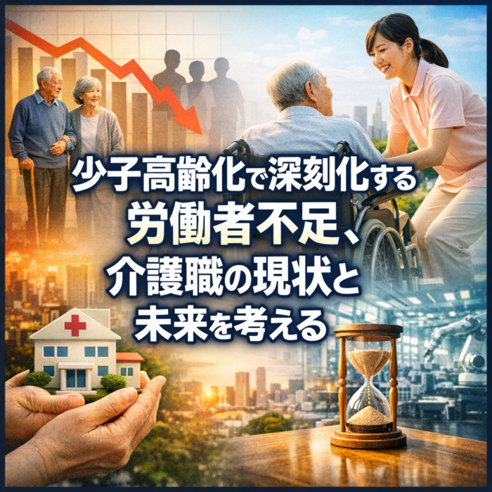 少子高齢化で深刻化する労働者不足、介護職の現状と未来を考える